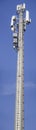 detail of a telecomunication tower in a field in la spezia Royalty Free Stock Photo