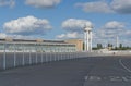 Detail of tempelhof, old airport in berlin Royalty Free Stock Photo