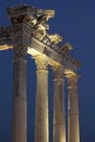 Temple Of Apollo At Night, Side, Antalya, Turkey Royalty Free Stock Photo