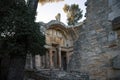 Detail of the temple of Diana in the Gardens of the Fountain, NÃÂ®mes, France Royalty Free Stock Photo