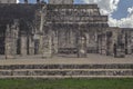 Detail of the Temple of the Warriors in Chichen Itza Royalty Free Stock Photo