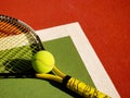 Detail of a tennis court Royalty Free Stock Photo