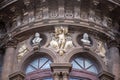 Detail of Theater on Piazza Vincenzo Bellini Royalty Free Stock Photo