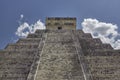 Detail of the tip of the Pyramid of Chichen Itza Royalty Free Stock Photo