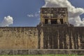 Detail of the tip of the Temple of the Jaguar Royalty Free Stock Photo