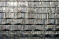 Detail of titanium panels wall Royalty Free Stock Photo