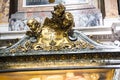 Detail on Tomb in the Basilica of Santa Maria Maggiori in Rome Italy Royalty Free Stock Photo