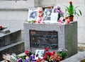 Detail of the tomb of the famous singer of the band The Doors, Jim Morrison