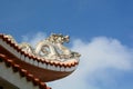 Detail. Ton Duc Thang temple. Ong Ho (Tiger) Island. Long Xuyen. Vietnam