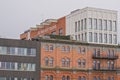 detail of Tondelier , modern apartment buildings in a renovated old factory building in Ghent Royalty Free Stock Photo