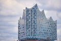 Detail of the top part of the Elbphilharmonie concert hall in Hamburg