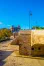 detail of torres de serrano gate in spanish city valencia...IMAGE