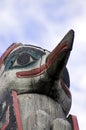 Detail of a totem pole