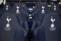 Detail of Tottenham Hotspur substitutions bench