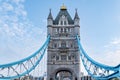 Detail of Tower Bridge of London. It is combined bascule and suspension bridge in London, Royalty Free Stock Photo