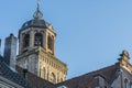 Detail tower of the church of Deventer. netherlands holland