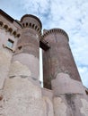 detail of the towers of the castle of Santa Severa, Lazio Italy