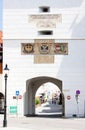 detail of town gate, Krems, Lower Austria, Austria