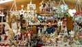 Detail of traditional christmas market in the main square of Montepulciano, Tuscany