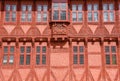 Detail of a traditional historic house at Odense in Denmark