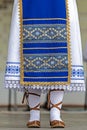 Detail of traditional Romanian folk costume from Banat area, Rom