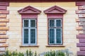 Detail of a traditional Transylvanian house in Sighisoara Royalty Free Stock Photo