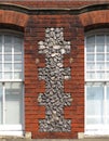 Wall in the historic city of Salisbury. England