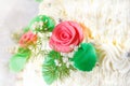 Detail of traditional wedding cake Royalty Free Stock Photo