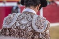 Detail of the traje de luces or bullfighter dress Royalty Free Stock Photo