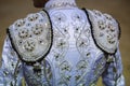 Detail of the traje de luces or bullfighter dress Royalty Free Stock Photo