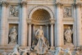 Detail of the Trevi fountain in Rome Royalty Free Stock Photo