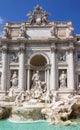 Detail from Trevi fountain in Rome