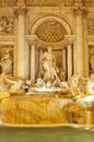 Detail of the Trevi Fountain, Rome, Italy Royalty Free Stock Photo