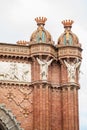 Detail of the Triumphal Arch in Barcelona