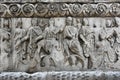 Detail of triumphal arch of Galerius - Thessaloniki Royalty Free Stock Photo