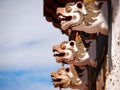 Detail of the Trongsa Dzong in Bhutan Royalty Free Stock Photo