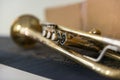 Jazz Trumpet valves Royalty Free Stock Photo