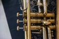 Jazz Trumpet valves Royalty Free Stock Photo