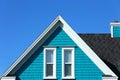 Turquoise roof top in Magdalein island Royalty Free Stock Photo