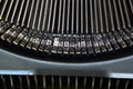 Detail on typefaces of an old typewriter Royalty Free Stock Photo