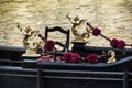 Detail of typical venitian gondola