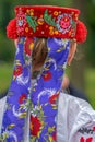 Detail of Ukrainian folk costume for woman