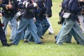 Detail, Union troops marching Royalty Free Stock Photo