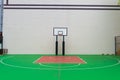 Urban Street Basketball Court and Hoop Royalty Free Stock Photo