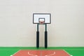 Urban Street Basketball Court and Hoop Royalty Free Stock Photo