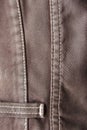 Detail from an used brown jeans Royalty Free Stock Photo