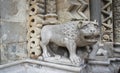 Detail of Vajdahunyad Castle, Chapel, sculpture, Budapest, Hungary Royalty Free Stock Photo