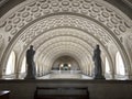 Detail of the vaulted ceiling of the Palace of Justice