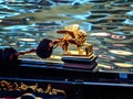 The detail of the venetian gondola boat Royalty Free Stock Photo