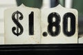 Close up old 1921 vintage cash register money sign Royalty Free Stock Photo